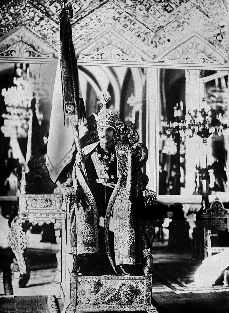 Reza's coronation in April 1926