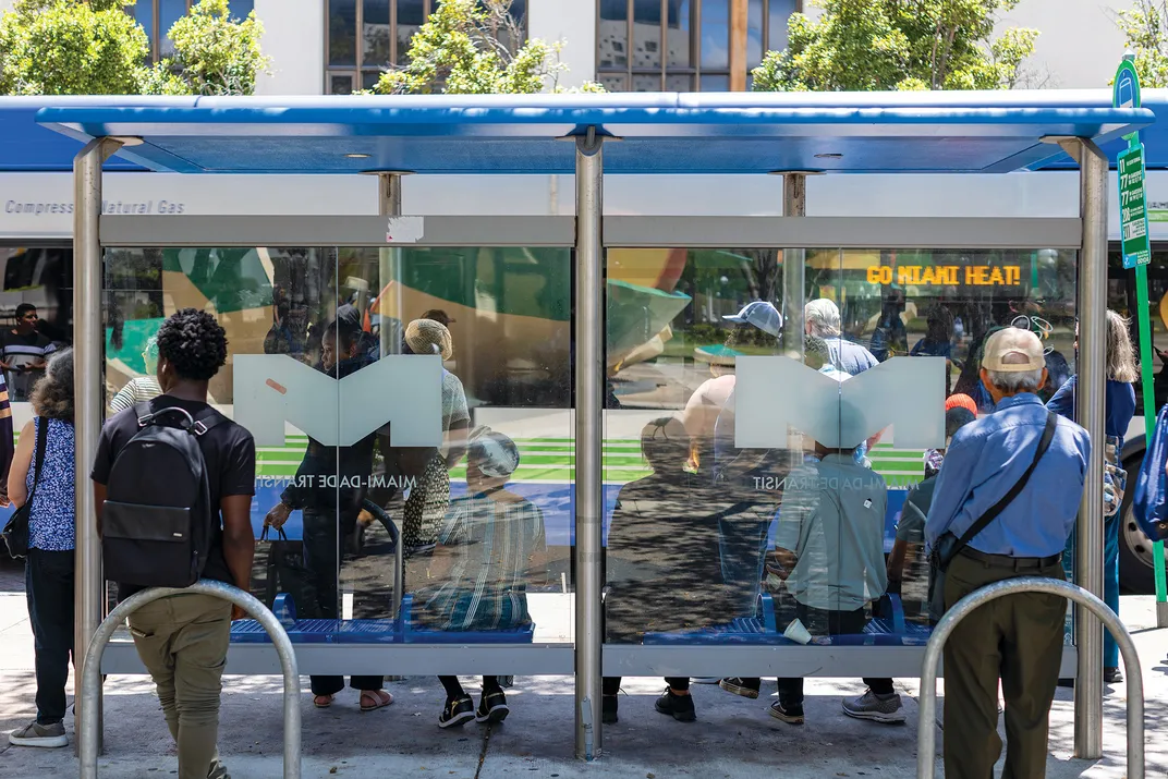 New bus shelters