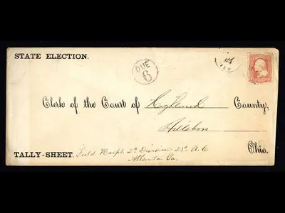 an absentee ballot used during the Civil War